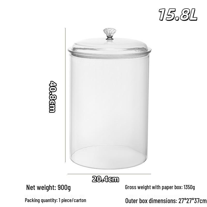 Sealed Plastic Storage Jar for Dried Tangerine Peel, Grains, Cereals, Dried Fruits, Kitchen Snacks, and Refrigerator Storage.