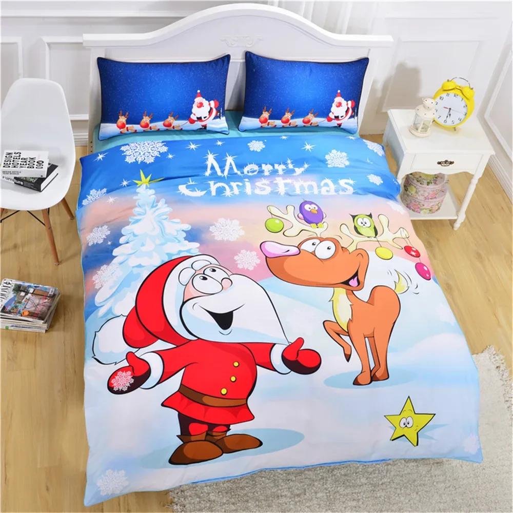 

Comforter S New Cartoon Christmas Bedding-Set New Year Gift Anime Bed Home Textile Edredones Y Conjuntos De Ropa De Cama Comforter (quilt)-EU Single(135*200cm)3pcs