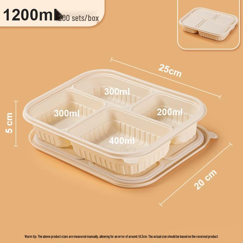 Ronghe Biodegradable Corn Starch Takeaway Lunch Boxes