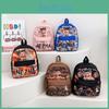 Letters Nezha Pattern Kids Cartoon Backpack With Storage Waterproof Function