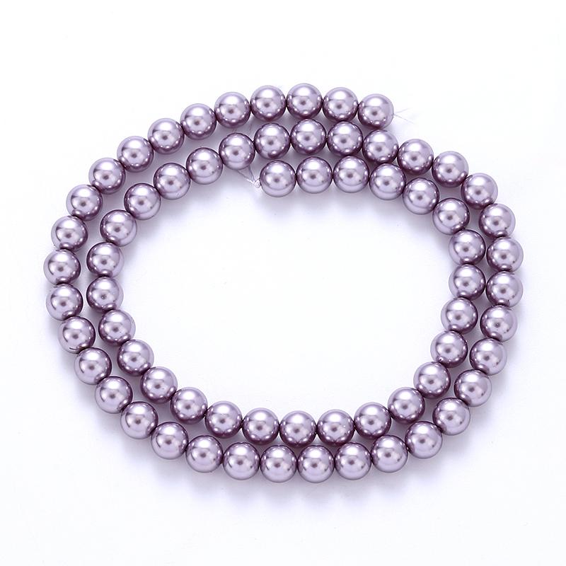 6 мм Круглые Стеклянные Жемчужные Бусины Круглые Маленькие Стеклянные Бусины-Разделители для Рукоделия DIY Изготовления Ожерелий Браслетов Украшений 6mm-70pcs