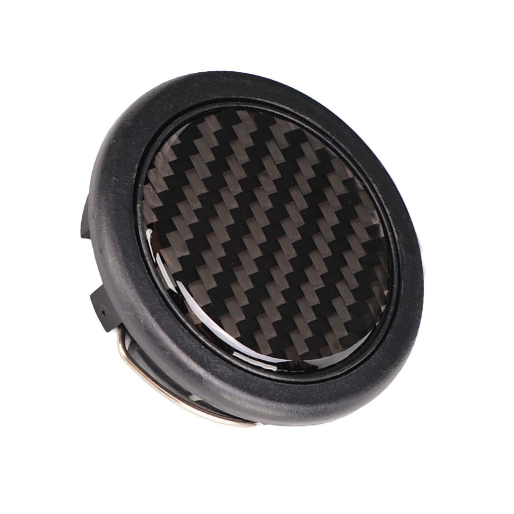 Steering Wheel Horn Button 50mm Diameter Carbon Fiber Universal for 6 Bolts Steering Wheel