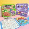 Livre de coloriage à l'eau Montessori, Livre de peinture à l'eau réutilisable, Livre de coloriage à l'eau, Ajoutez simplement de l'eau pour révéler des couleurs vives