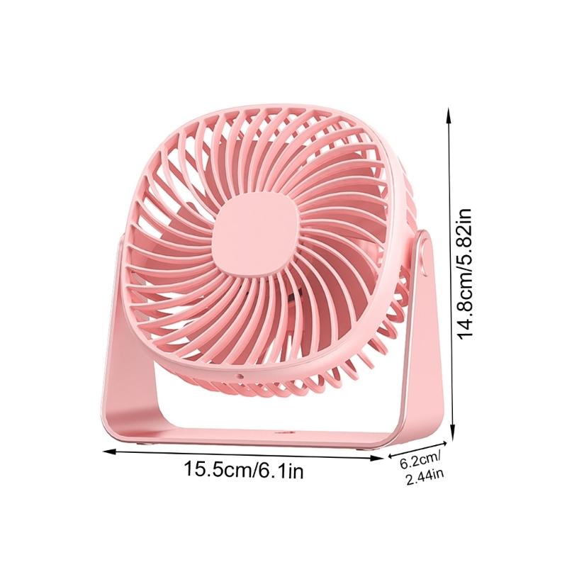 Portable Quiet Wall Mounted Fan Desktop Fan with Built In LED Night Light USB Powered for Home and Travel
