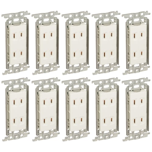Panasonic Cosmo Series Wide 21 Embedded Double Outlet White WTF1502WK 10 Pieces