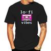 Unisexs Tshirts Printed Lo Fi Vibes Funny Tops Aesthetic Tape Casual Cotton Tshirt For Unisex Streetwear Short Sleeve Top Tee Shirts