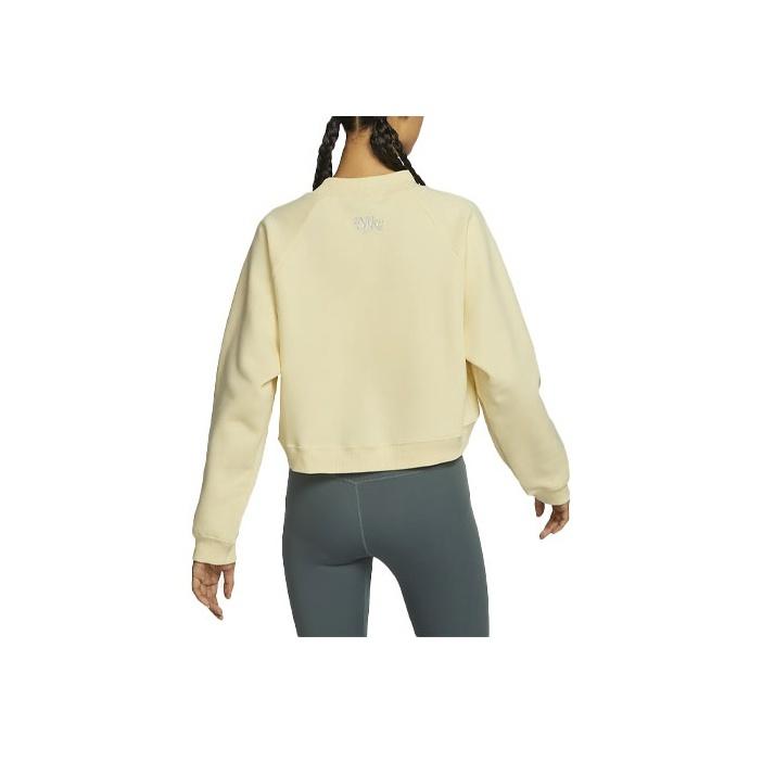 Nike Logo Fleece Crewneck Sweatshirt Women Sweatshirt Plaster FB1921-744