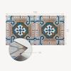 Vinyl Decorative Panel with Graphics for Kitchen or Bathroom 100x50 cm Mosaic Pattern with Ornaments