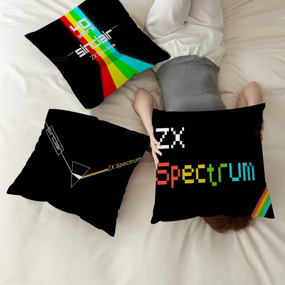 Retro Sinclair Zx Spectrum Personalized Pillow Cover Kids Bedroom Wild Party Decor Pillowcase Kid Birthday Shower Gift