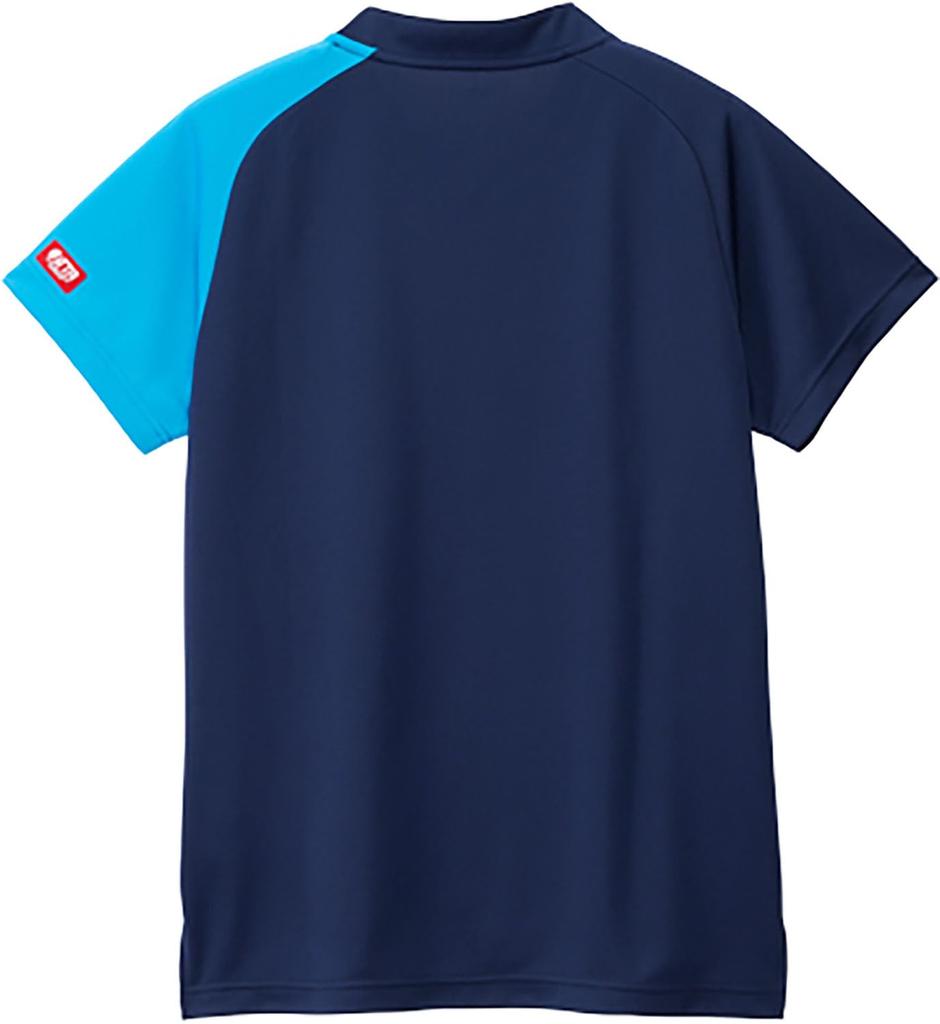 VICTAS Table Tennis Game Shirt V-GS551, JTTA Approved, Moisture-Wicking, Quick-Drying, Stretchy, Navy, Size 2XS, 512506