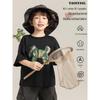 Yoyou Jungen 10A Antibakterielles Kurzarm-T-Shirt mit Cartoon-Pony-Print