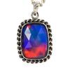 CERTIFIED Natural Opal 35.6 Ct Cushion Cut Certified Sterling Silver Pendant