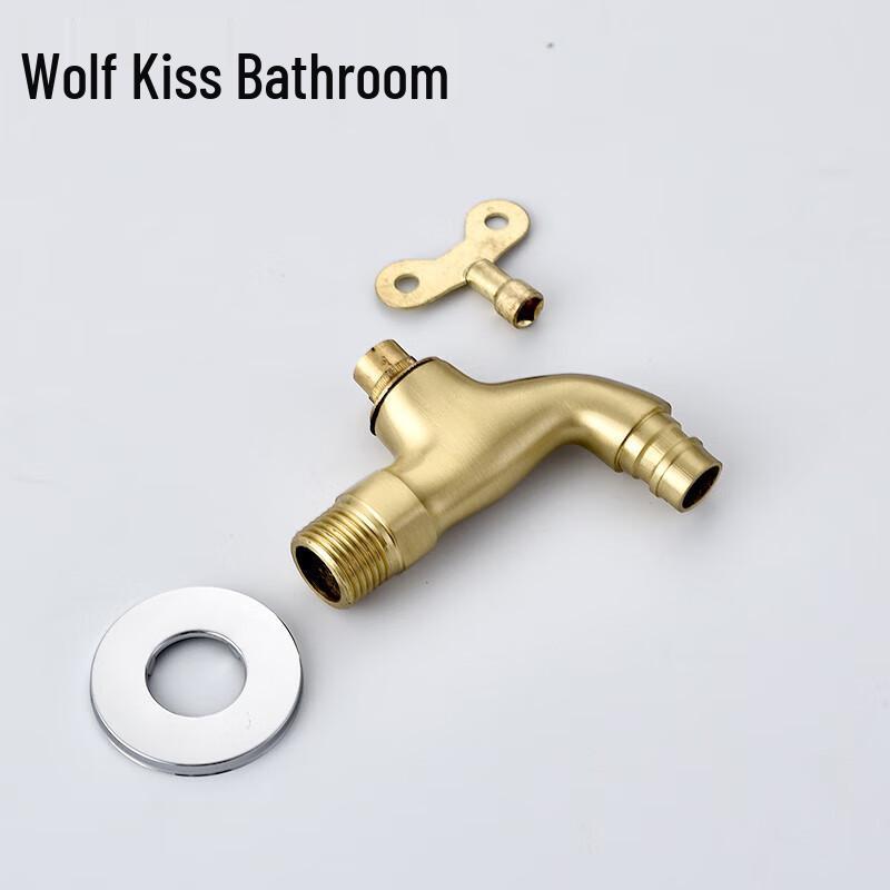 LANGZHIWEN Outdoor Anti-theft Double Outlet Brass Faucet