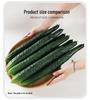 PU Foam Vegetable Props: Long Cucumber & Eggplant Models for Decoration, Film, TV, and Food Display