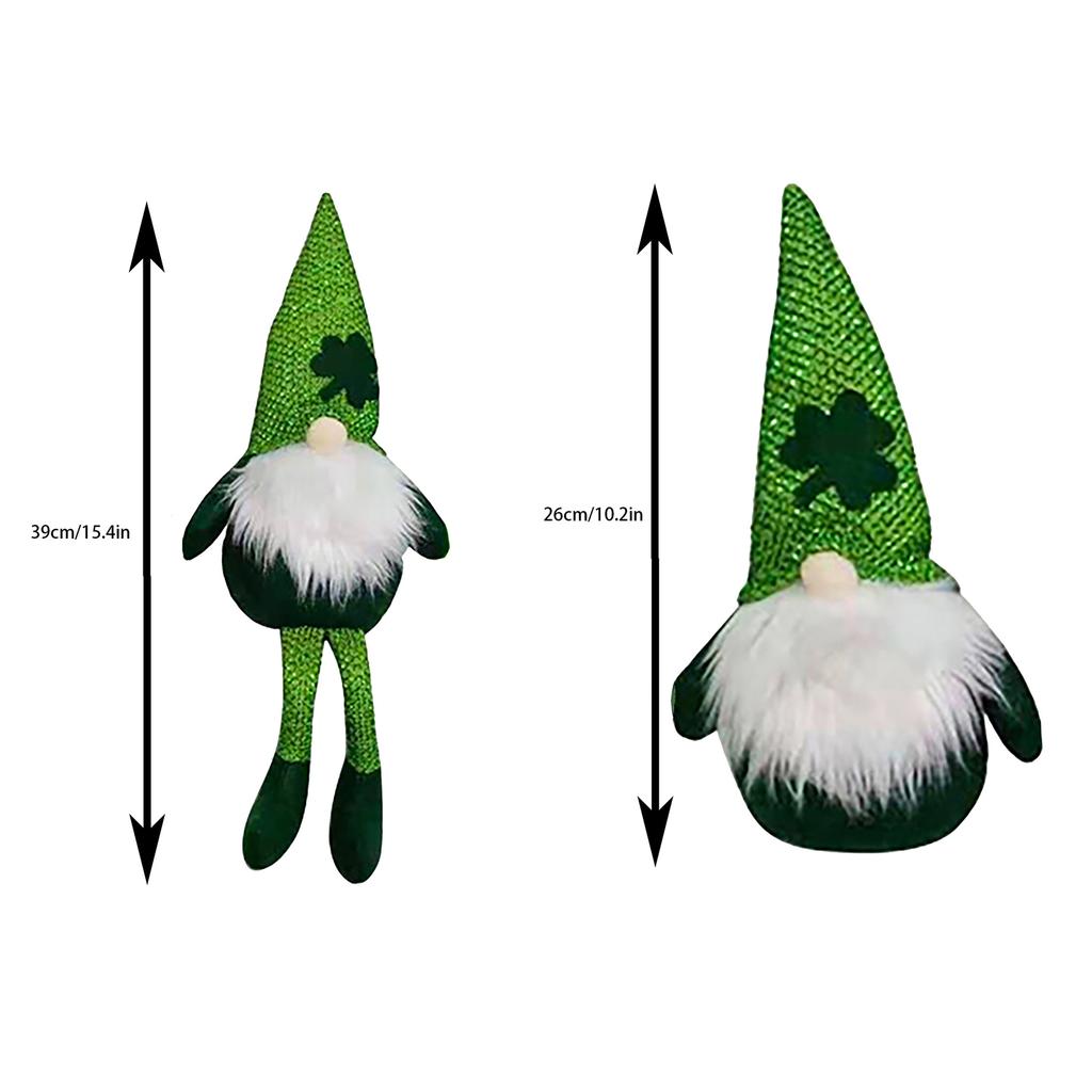 StPatrick's Day Dwarf Gnome Irish Leprechaun Decorations Green Face Less Scandinavian Rudolph Doll Party Supply
