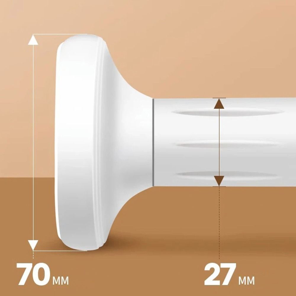 1Pcs No Punch Nail-free Telescoplc Clothing Rod  for Bedroom Curtain Wardrobe Closet