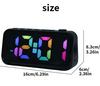 Digital Alarm Clock Dual Timezone Bedroom Applicable Digital Wake-Up Display for Easy Reading Modern Design