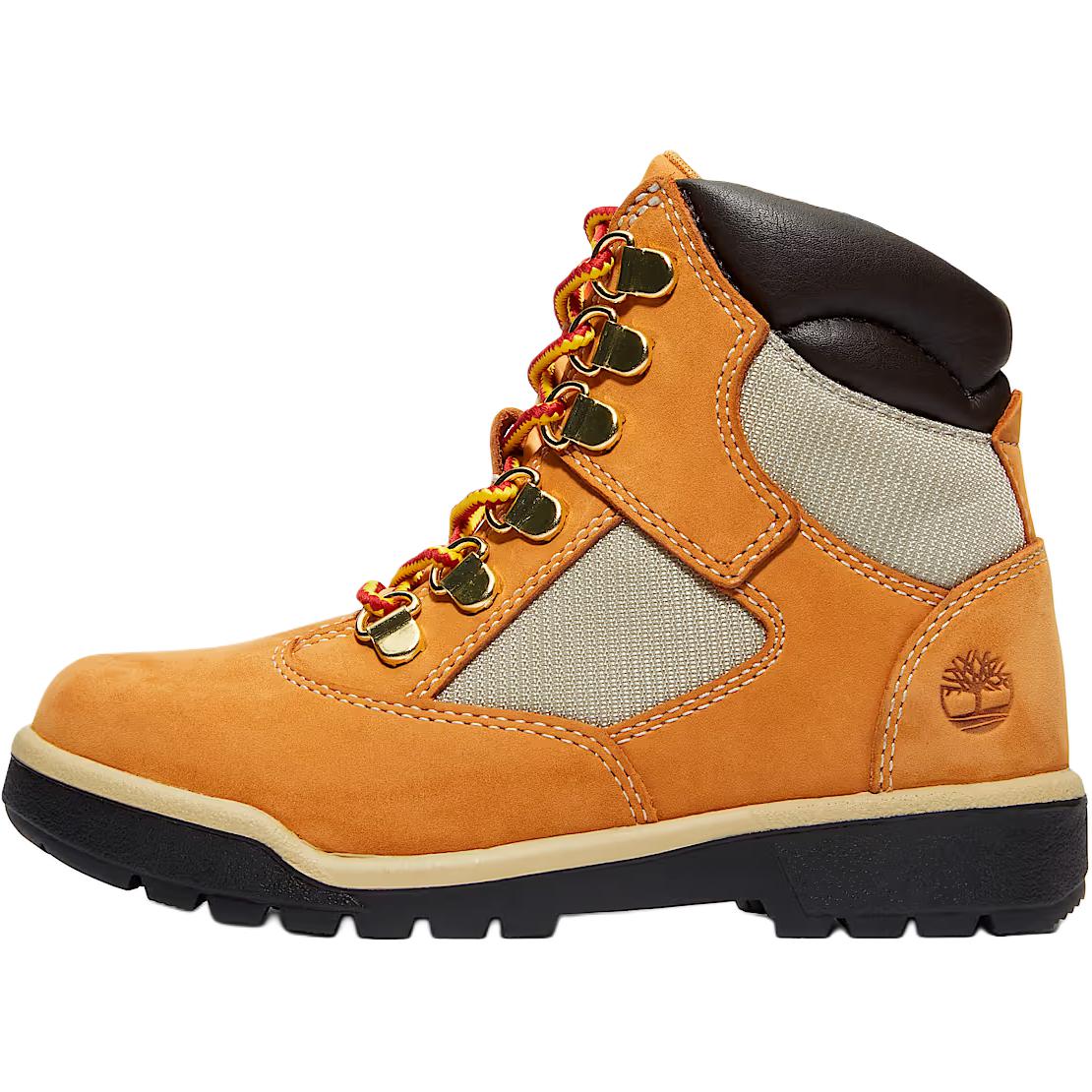 

Timberland 6-дюймовые полевые ботинки для юниоров, пшеничные, детские кроссовки, рыжие, TB044993-231 38