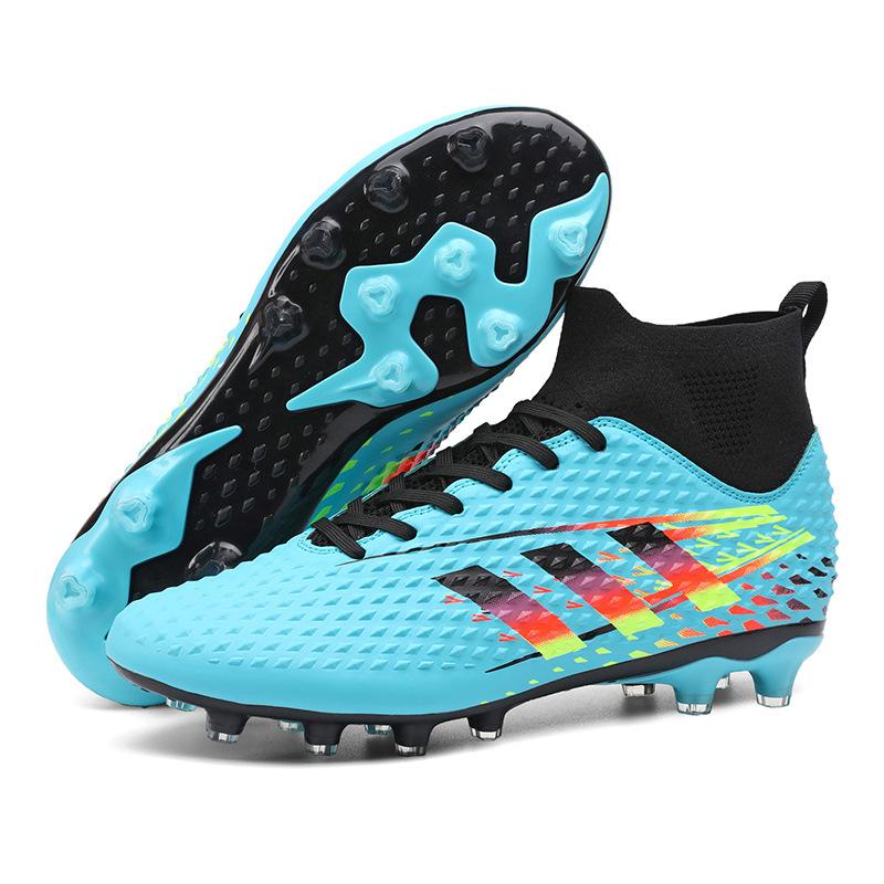 New high-top football shoes spike broken nails competition training shoes men's and women's adult Football Shoes