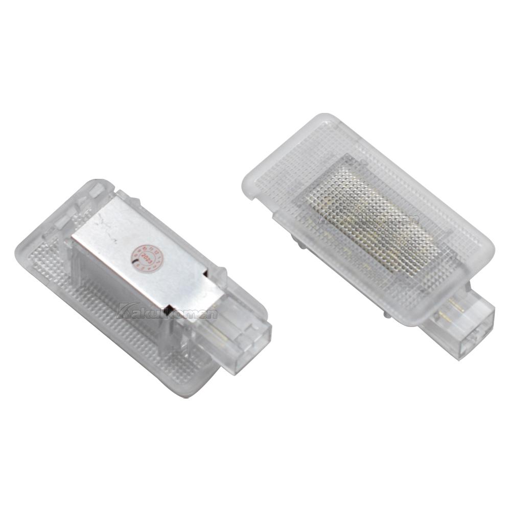 2x Canbus Led Luggage Compartment Trunk Boot Light Courtesy Footwell Interior Lamp For Volvo C30 S60 S60L C70 V70 S80 XC70 XC90 2Pcs White Light