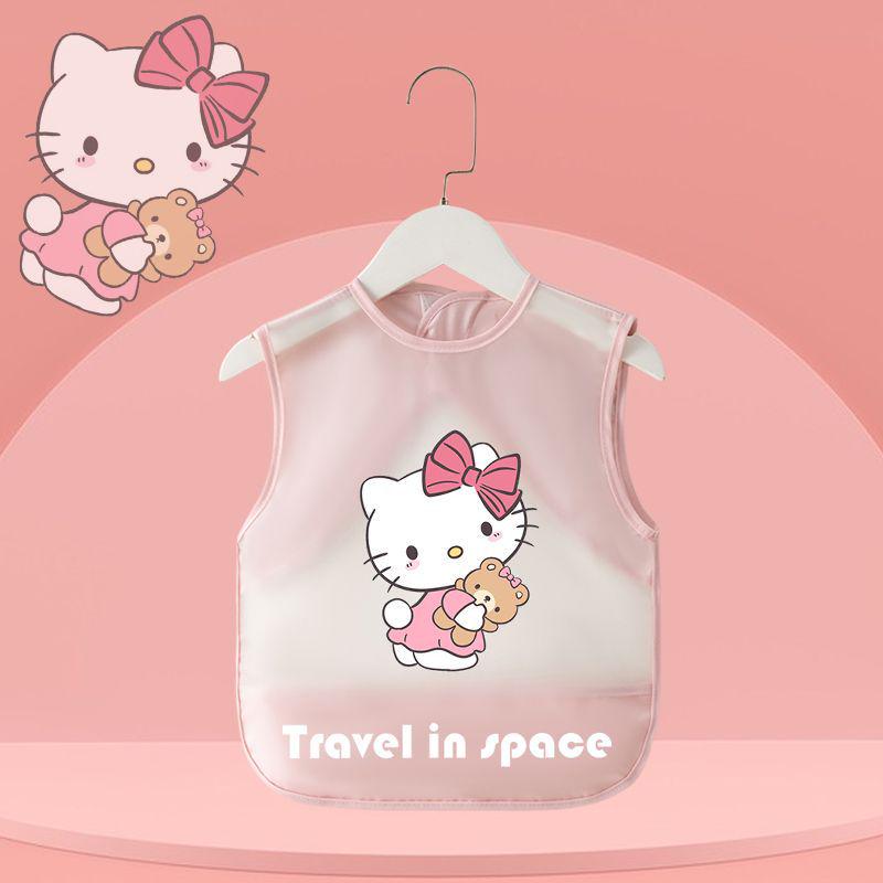 Wasser- und fleckenabweisendes, wendbares Langarm-Baby-Lätzchen zum Essen.