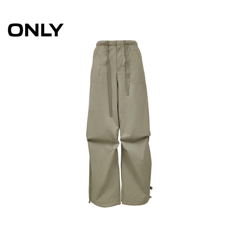 ONLY Women's Loose Fit Cargo Drawstring Casual Pants