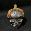 Resin Artificial Skull Head Model Vintage Fake Skeleton Ornament  Holiday Party Decor