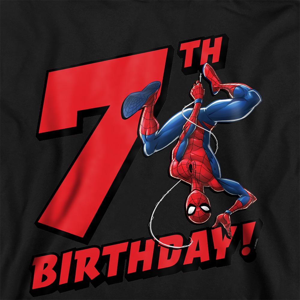 Spider-Man Childrens/Kids Heather 7th Birthday Hoodie