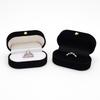 1 Pcs Felt Ring Box Mini Portable Ear Stud Jewelry Box Wedding Ring Pair Box Jewelry Storage Box