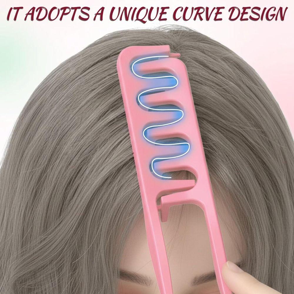 Портативні гребінці для волосся Легко чистяться Гребінець для кучерів та об'єму Гребінець для лінії росту волосся Гребінці для укладання волосся Гребінці для пишного коріння