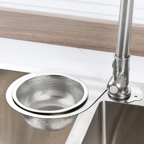 Sink Swan Strainer Basket Stainless Steel Kitchen Faucet Drain Basket Sink Food Waste Strainer for Draining Vegetable Washing