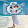 Ultra-Soft Beach Towel with Elsa Theme,Ideal for Pool - Camping, Diving - Perfect Travel Essential, Vibrant Beach Towel.