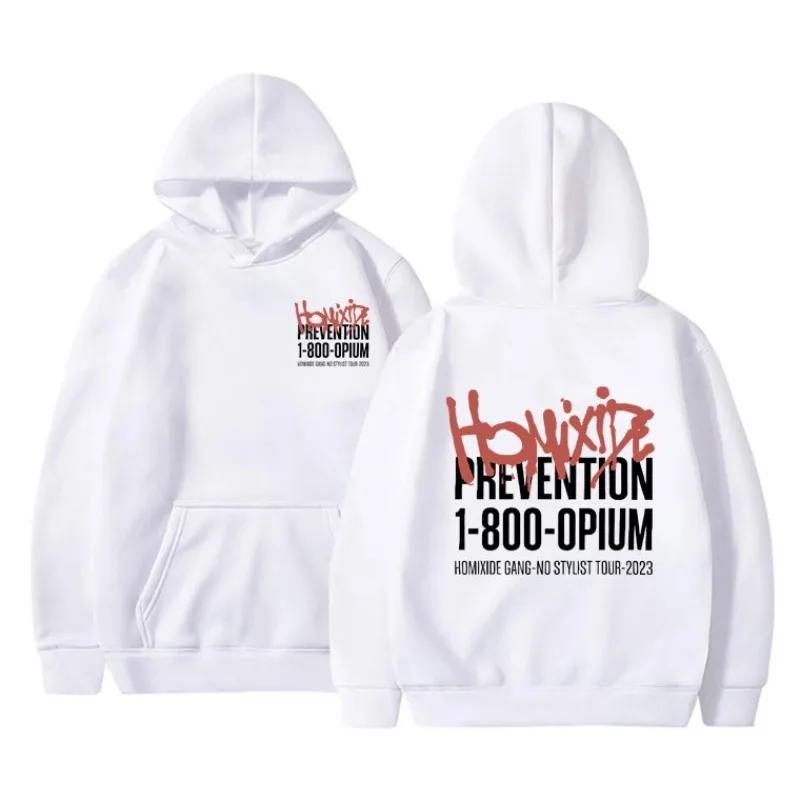 Homixide Gang No Stylist Tour Hoodie Autumn and Winter Sweatshirt Men Womnen Fashion Pullover Men's Fleece Hoodies