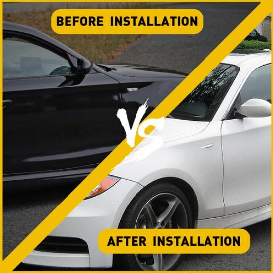 2PCS Smoked LED Fender Side Marker Light Sequential Turn Signal Lamp for BMW E90