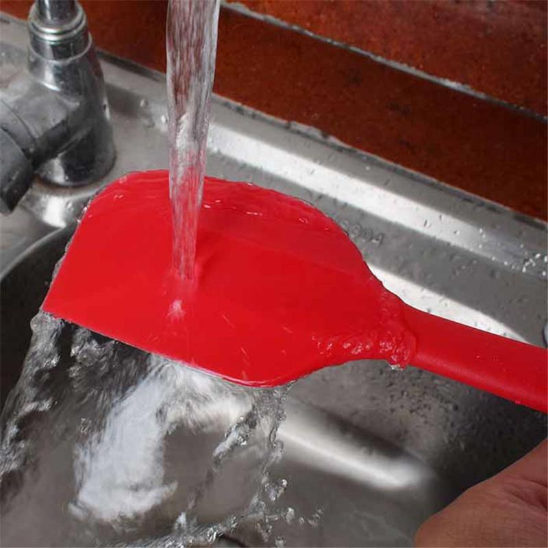Premium Food Grade Silicone Spatula Heat Resistant Baking Scraper Mixing & Frosting Tool for Cake Cream Non-Stick Cookware Baking Tool