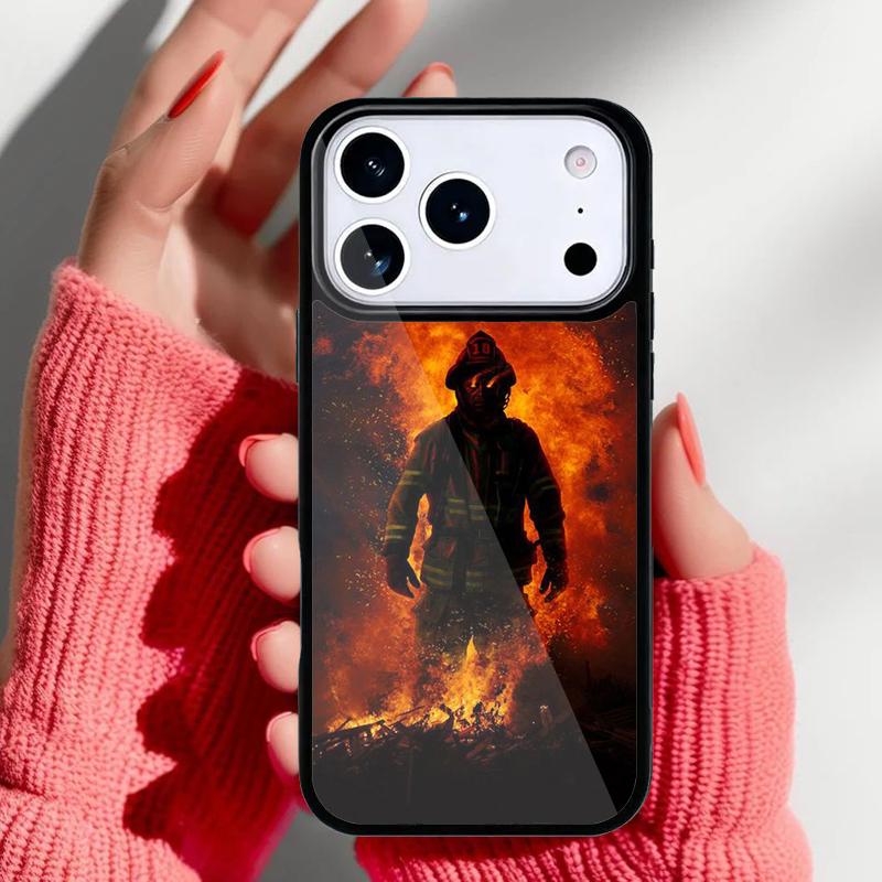 Firefighter Fireman Heroes soft Phone Case for iPhone 17 16 15 14 13 Pro Max Back Cover for 12 11 Pro Coque