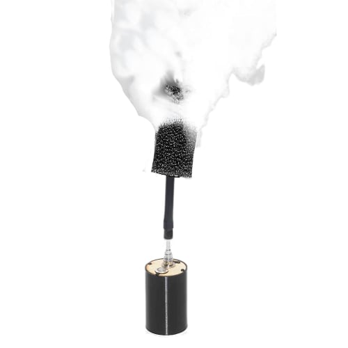 

Portable Wireless Remote Smoke & Fog Machine (Slim Black) for Festivals, Photography, Video, Outdoor Events, Parties, Stage Effects, Halloween, and We