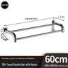 Shixun 304 Stainless Steel Double Towel Rack