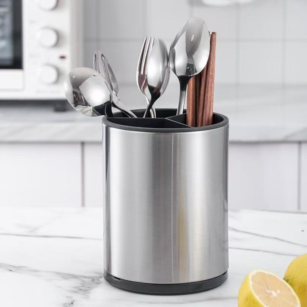 Large Capacity Kitchen Utensil Holder Stainless Steel Filterable Water Soap Liquid Storage Rack Removable Anti-rust
