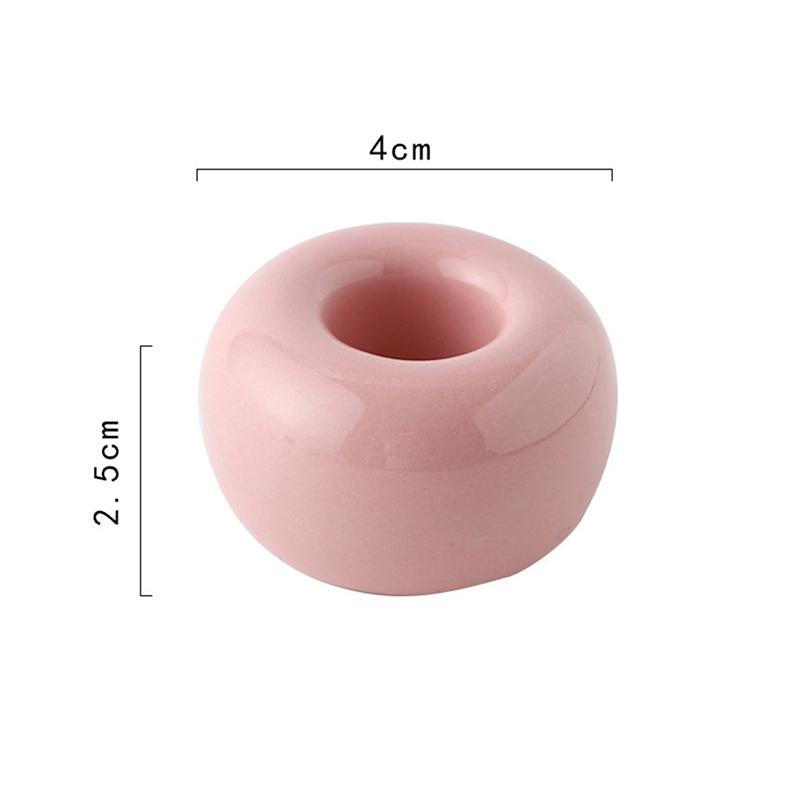 

Многофункциональная мини-керамическая полка для хранения зубных щеток для ванной комнаты розовый