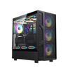 ATX Gaming PC Case with Side Window & 360° Water Cooling Capability