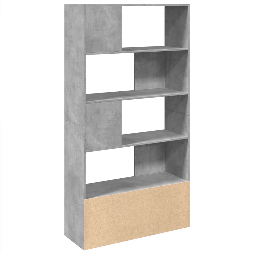 Bookshelf Concrete Grey 100x36x189 Cm Engineered Wood