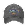 Let It Gogh Funny Vincent Van Gogh Starry Night Unstructured Baseball Cap Painting Distressed Washed Hat Adjustable Headwear