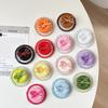Magnetic Back Sticker Button Solid Color Bow Mobile Phone Airbag Bracket Niche Retractable Desktop Bracket Stable Creative