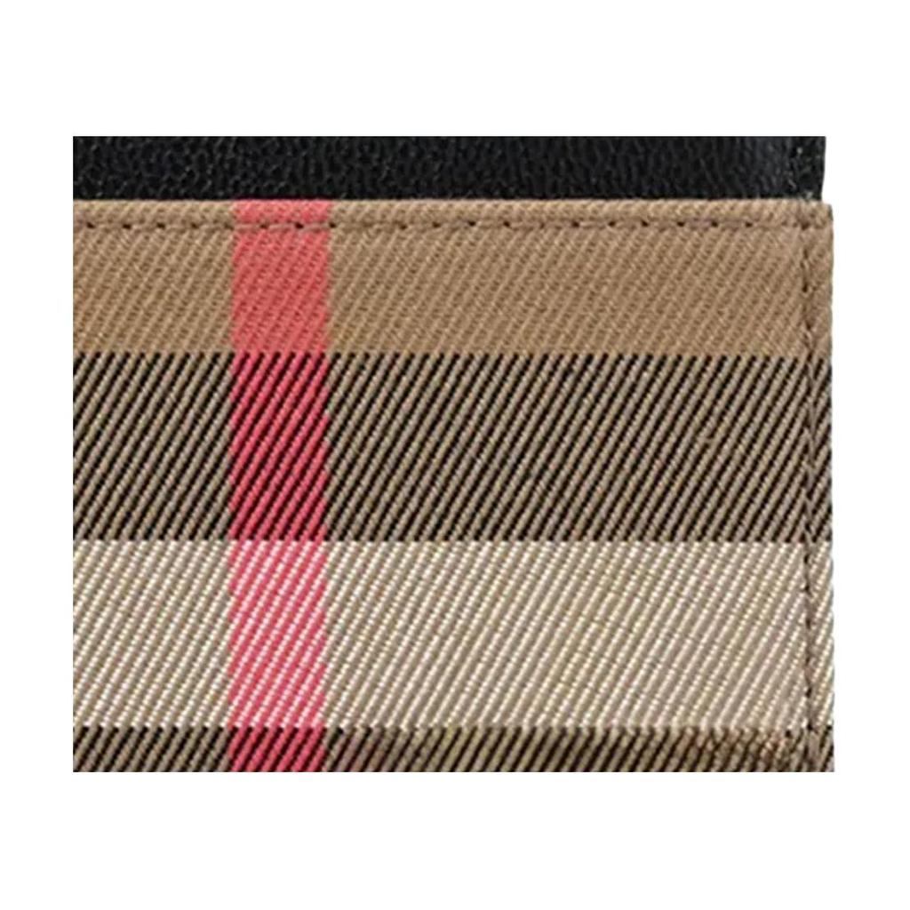 Burberry Portacarte Classico a Quadri in Morbida Pelle e Tela Accessori da Uomo Nero 80840331