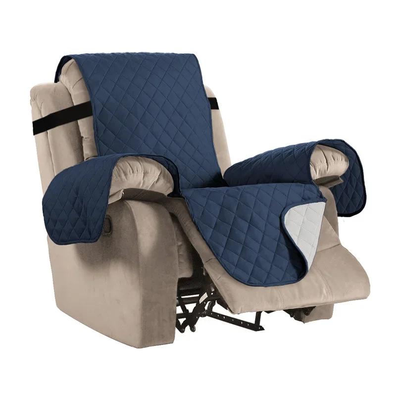 1/2/3 Seater Recliner Sofa Cover Pet Kids Dog Sofa Mat Solid Lounger Couch Towel Armchair Covers  Relax Sofa Slipcovers