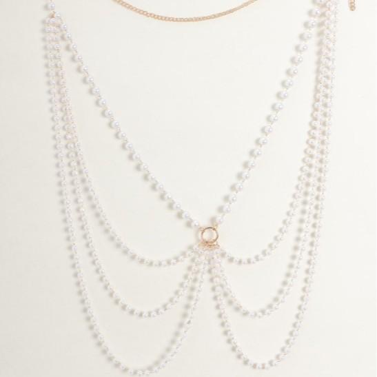 Waiting Chain Thickness Different Pearl Chain Connected Multi-layer Fringed Side Pendulum Chain Waist Chain Waist Jewelry