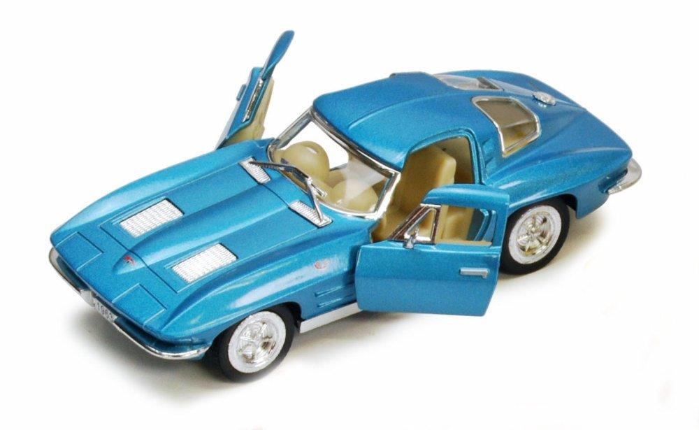 KiNSMART 1963 Chevrolet Corvette Stingray of 5358D Scale Diecast Toy Car (Set 4) - 1/36