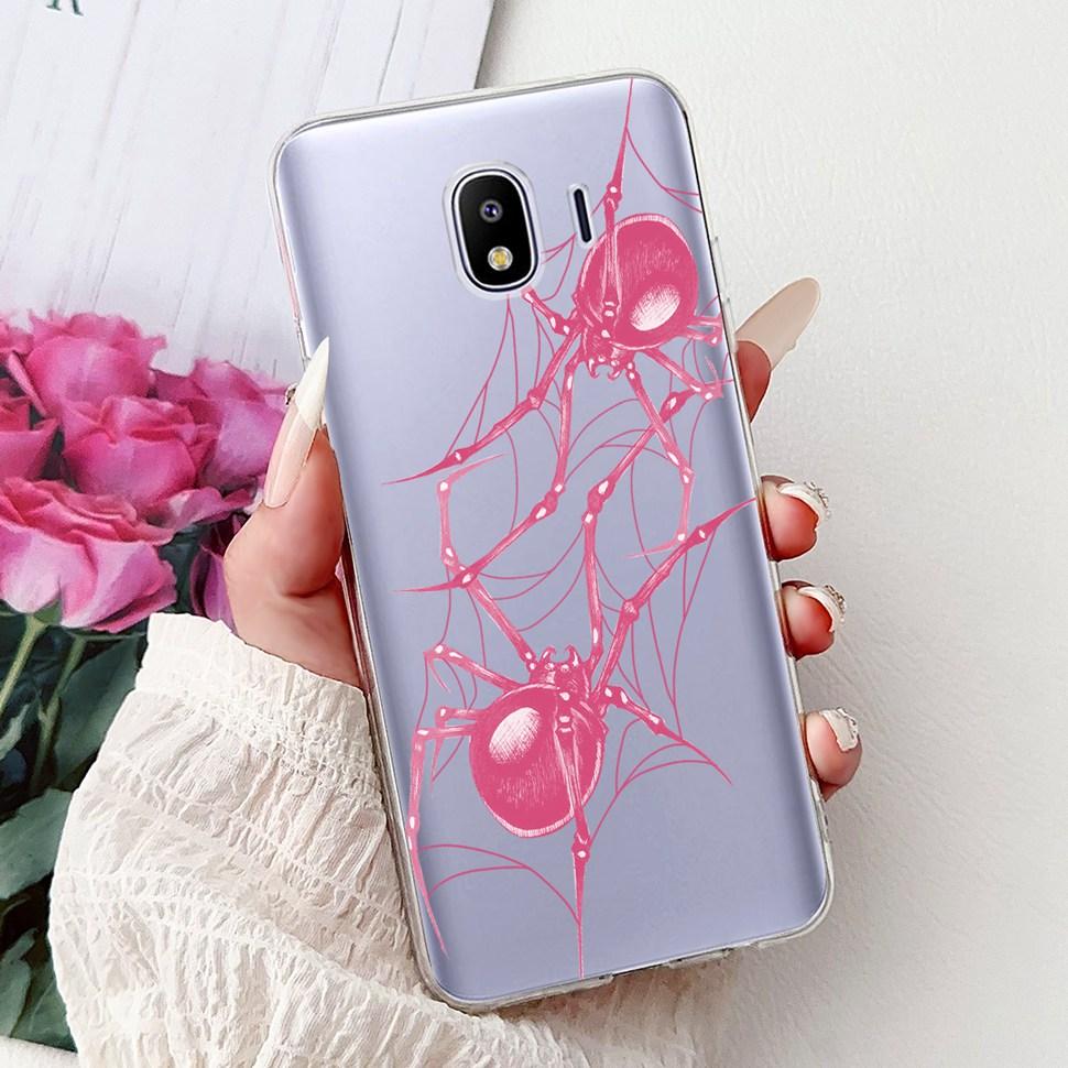 For Galaxy J4 2018 Case SM-J400F Fashion Painted Cover Soft Silicone Phone Case For Samsung Galaxy J4 2018 Fundas Capa Bags