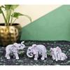 1 Satz (3 Stück) Elefanten Miniaturfiguren | Dekoratives Ausstellungsstück | Geschenk für Ihn/Sie, Muttertag, Zuhause, Schlafzimmer